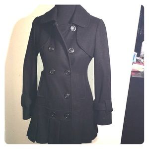 Guess Long black wool coat